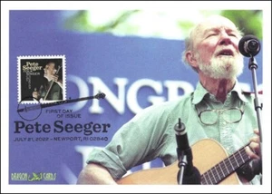 Sc. 5708 Pete Seeger Dragon Cards FDC – campaigning design - Picture 1 of 1