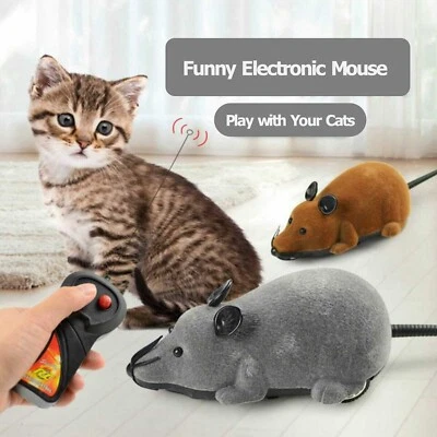 Remote Control RC Rat Mouse MICE Wireless For Cat Dog Pet Toy Novelty Gift - Image 1 of 4