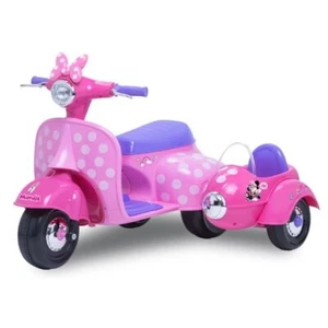 Disney Minnie Mouse 6 Volt Happy Helpers Scooter with Sidecar Ride-On Toy by Kid - Picture 1 of 5