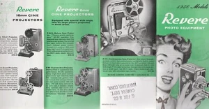 REVERE PHOTO EQUIPMENT 1956 MODELS BROCHURE - Picture 1 of 1