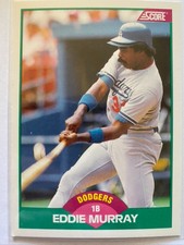 1989 Score Traded Eddie Murray #31T Los Angeles Dodgers