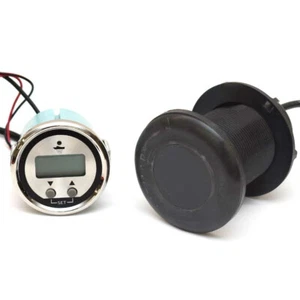 Veethree Boat Depth Finder Gauge 68921 | w/ Airmar P19 Transducer 200 kHz - Picture 1 of 7