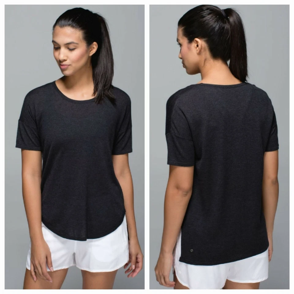 LULULEMON DAYA TOP TEJIDO MEZCLA CACHEMIR, NEGRO, TALLA 6? Foto 1 de 4