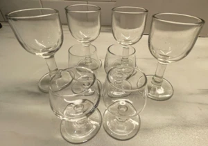 8 copas de licor de colección cordial jerez transparente tallo elegante mini copas de vino 2,5 - Imagen 1 de 14