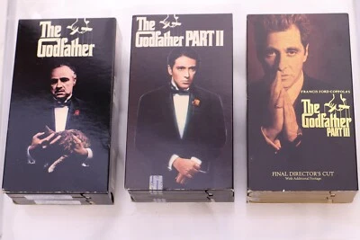 The Godfather Complete Trilogy Rare OOP VHS 6 Tape 1 2 3 Marlon Brando Al Pacino - Image 1 of 4