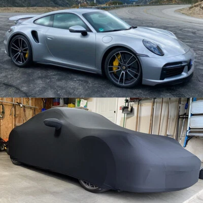 Stretch Satin Indoor Car Cover Scratch Dustproof Protect Custom for Porsche 911 - Image 1 of 4