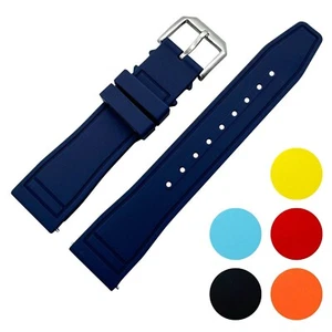 Watch Strap Silicone Pilot Rubber Dive Sport Band Quick Release 20mm 22mm UK - Picture 1 of 50