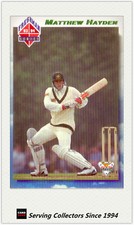 1993/94 Futera Cricket Card Series Freshman (ROOKIE CARD) #121: Matthew Hayden