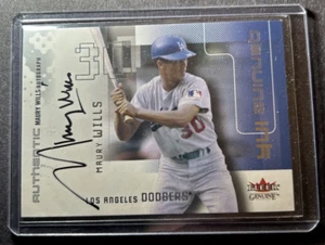 2002 Fleer Genuine - Genuine Ink 045/975 Maury Wills Auto Signed Card - Picture 1 of 2