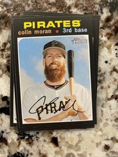 2020 TOPPS HERITAGE BASE CARD PITTSBURGH PIRATES COLIN MORAN #86
