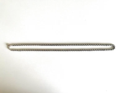 David Yurman 925 盒链项链纯银 26 英寸 100% 正品 — 第 1/4 张图片