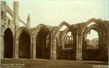 Melrose Abbey South Aisle Chapels of the Nave Scotland Postcard
