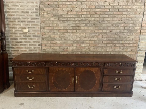 Henkel Moore (Henkel Harris) Mahogany Executive Credenza Cover