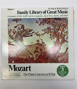RCA - Mozart 1966 Funk & Wagnalls Family Library of Great Music Vinyl Album #3 - Picture 1 of 5