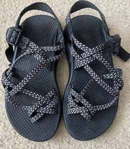 Chaco ZX2 Black White J106266W Sport Outdoor Trail Hiking Women's Sandals 6 - Picture 1 of 8