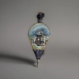 Christmas Caroling Bellows Ceramic Top - Working Christmas Decoration - Picture 1 of 7