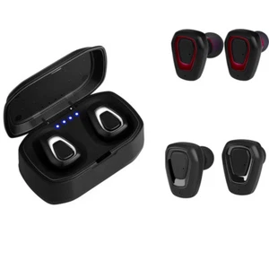 Bluetooth V5.0 Earbud Invisible Headphone Wireless Sweatproof Noise Cancelling - Picture 1 of 23