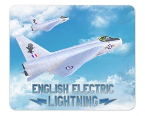 English Electric Lightning In The Clouds Mouse Pad 1/4 Thick - Picture 1 of 1