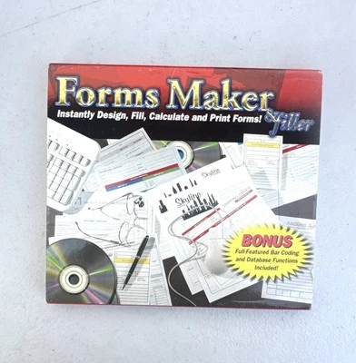 Forms Maker & Filler PC Computer for W98, ME, W2000 & Windows XP CD - Image 1 of 4