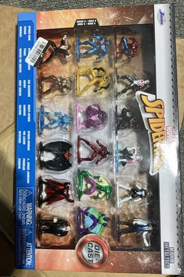 Mini figuras de metal de Spiderman - Paquete de 18 cómics de Marvel serie 8 - JADA - Nuevas en CAJA Foto 1 de 2