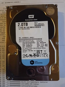 WD WD2000F9YZ Western Digital Enterprise 2TB 7200 RPM 64MB Cache 6Gb/s SATA - Bild 1 von 10
