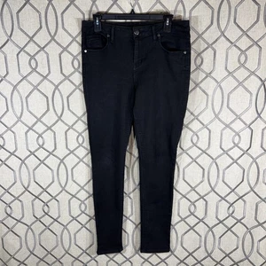 1822 Damen Größe 8 Denim Jeans Schwarz Stretch Ankle Skinny 30x30 - Bild 1 von 7