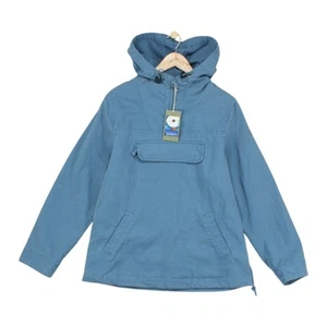 Mousqueton Larmor 1/4 Zip Jacket Mens Size S Blue Smock Hooded - Picture 1 of 15