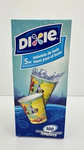 Dixie 5 Unzen Papier Badebecher Tropical Fantasy Fisch eingestellt 100 Tassen NEU - Bild 1 von 3
