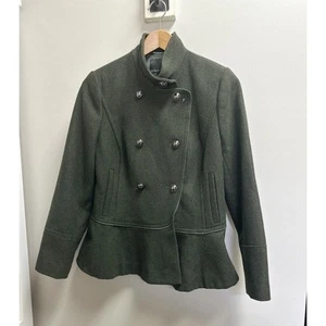 NEW Banana Republic Woman's Military Jacket Sz S Mario Bellucci Italian Wool - Picture 1 of 11