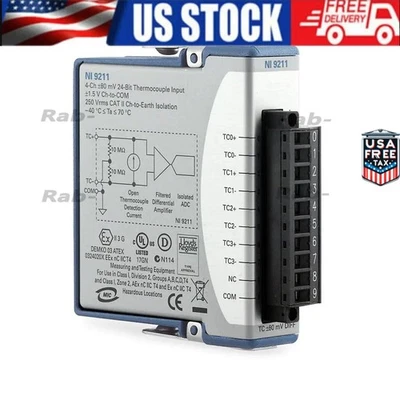 US Free TAX NEW NI NI-9211 NI9211 C Series Temperature Input. - Image 1 of 4