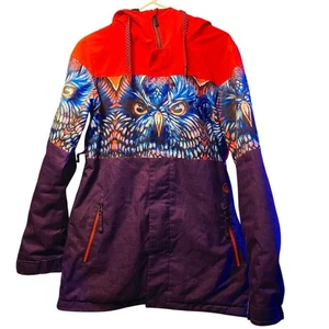 Volcom ACT long insulated owl snowboard jacket coat - Picture 1 of 5