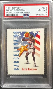 1991 Skybox David Robinson NBA Basketball Mark and See Minis #538 PSA 8 NM-MT - Picture 1 of 2