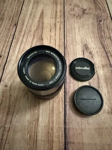 Minolta Celtic 135mm 3.5 MD Zoom Lens W/ Both Caps Some Dents On Sides - Picture 1 of 18