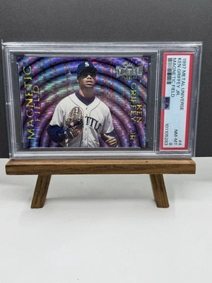 1997 Skybox Metal Universe #4 Ken Griffey Jr. Magnetic Field PSA 8 NM-MT HOF - Image 1 of 3