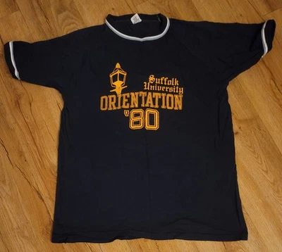Футболка мужская Suffolk University Rams винтаж 1980 ориентация Artex размер Small - Изображение 1 из 4