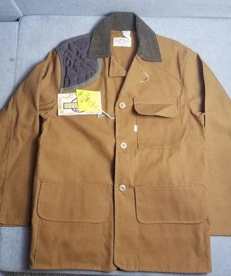 Vtg NWT SAFTBAK Game Hunting Jacket Heavy Duty Duck Canvas Corduroy Collar Sz S - Image 1 of 4