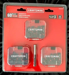 CRAFTSMAN 60PC HEX SCREWDRIVER BIT SET CMAF60PC Free Shipping - Picture 1 of 3