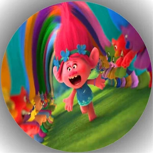 Tortenaufleger Geburtstag Party Tortenbild Fondant - Oblate Trolls P6 - Imagen 1 de 1