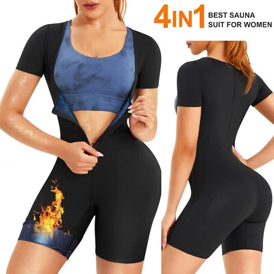 Mujeres Sauna Traje de Sudor Pérdida de Peso Entrenamiento Chaleco Entrenador de Cintura Camiseta sin Mangas Prendas moldeadoras Foto 1 de 4