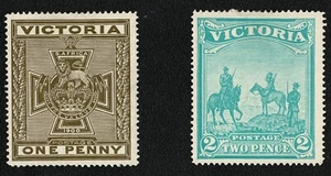 TIMBRI BENEFICENZA VICTORIA AUSTRALIA 1900 GUERRA ANGLO BOERA - Foto 1 di 2
