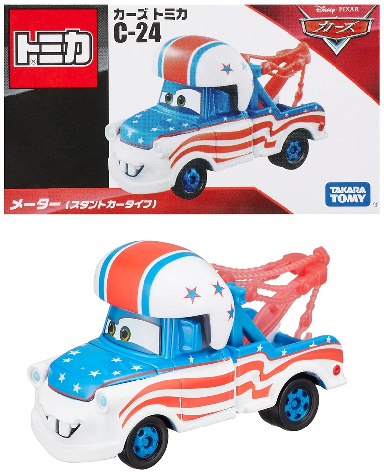 Takara Tomy Disney Pixar Cars Tomica C-24 Mater Meter Stunt Car Type Figure