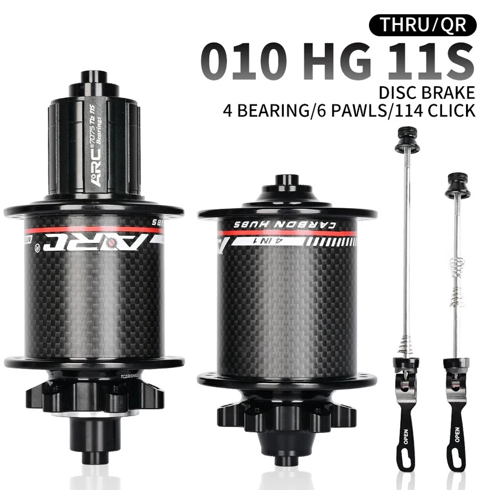 HG XD MS MTB Bicycle Carbon Fiber Hub 4 Sealed Bearing 6 Pawls 8-12 Speed Hub - Image 1 of 4