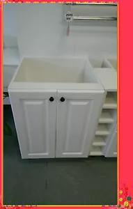 Flat Pack Kitchen Cabinet Base 800 Matt White Provincial - Picture 1 of 3