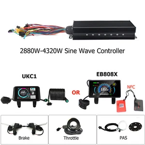EBike 60V-72V 2880W-4320W 60A Sineware Controller w/Display & PAS Throttle Brake - Picture 1 of 17