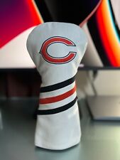 Chicago Bears Vintage Embroidered Golf Driver Head Cover Premium Vegan Leather