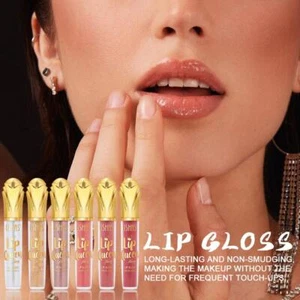 USHAS Hot Matte Scepter Beauty Lip Gloss Gilt Glitter Long-lasting Moa3d8 GTR8 - Picture 1 of 18
