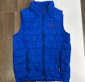 Polo Ralph Lauren Youth 4T Blue Quilted Puffer Vest Jacket - Picture 1 of 12