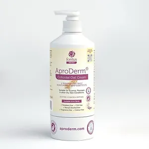 Aproderm Colloidal Oat Cream Paraffin Free Cream dermatitis Alcohol Free 500ml - Picture 1 of 3