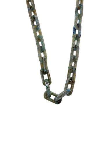 LOUIS VUITTON（LV） Collana uomo LOUIS VUITTON monogramma catena plexiglass verde usata