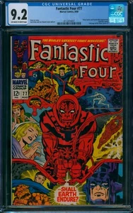 Fantastic Four #77 🌟 CGC 9.2 🌟 Silver Surfer & Psycho-Man Marvel Comic 1968 - Imagen 1 de 4
